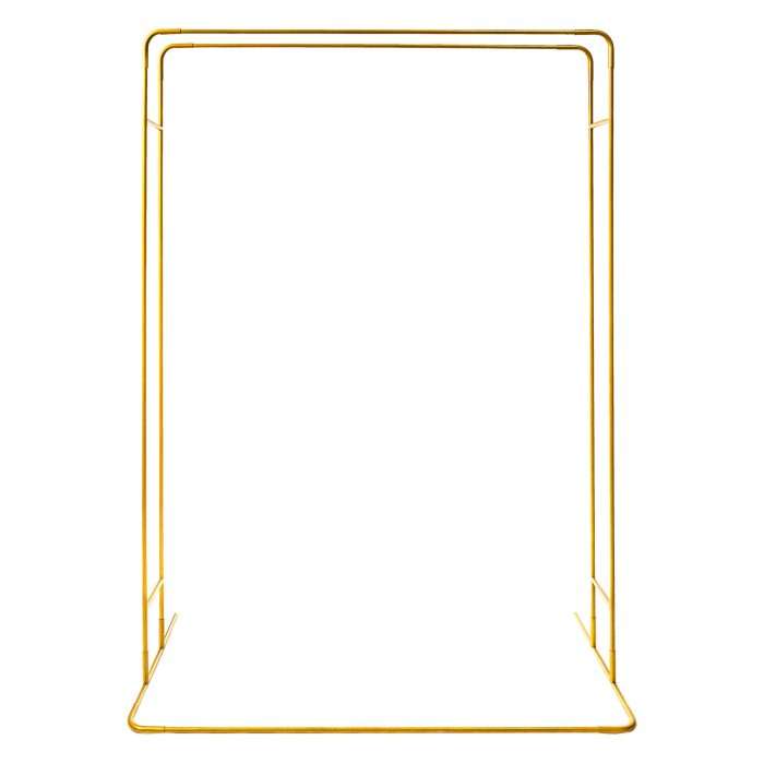 Rectangle Metal Frame Shiny - Gold - Funktionality Events & Experiences
